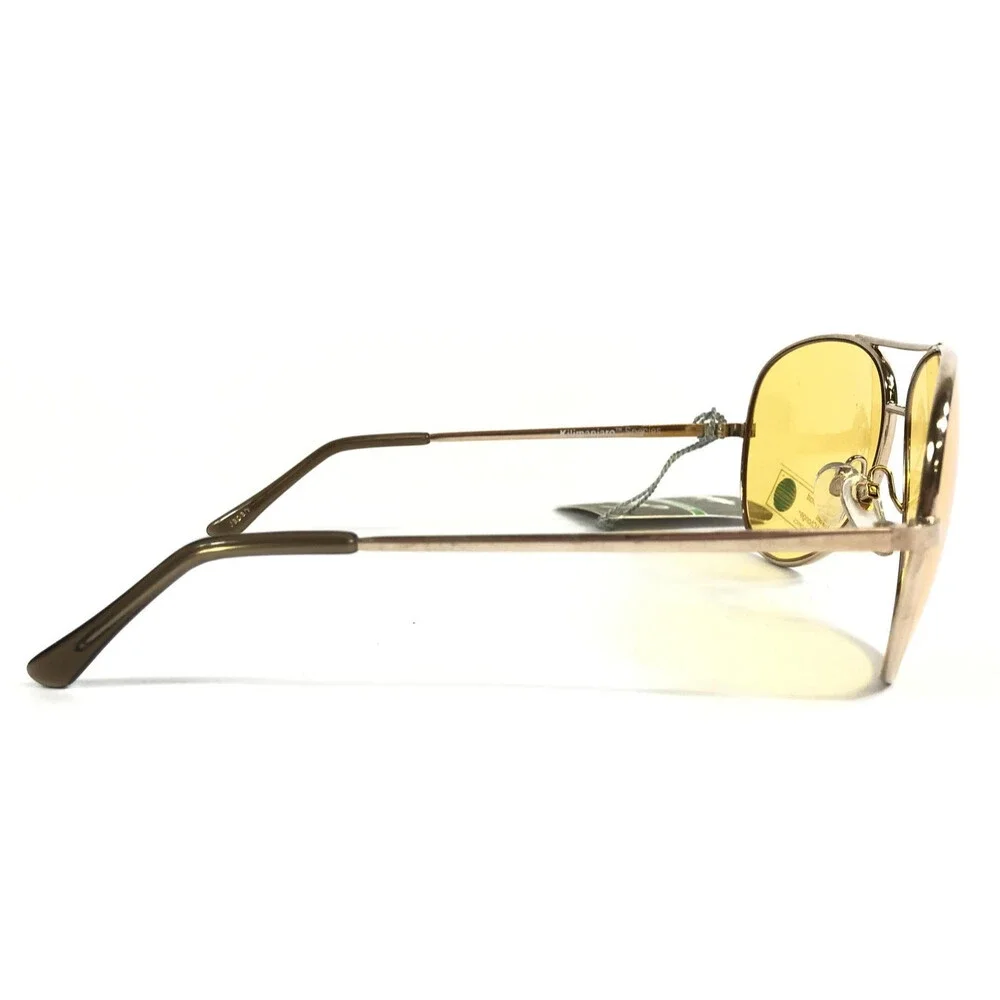 Vintage Serengeti Sunglasses 5123S Mens Gold Aviator Photochromic Kilimanjaro